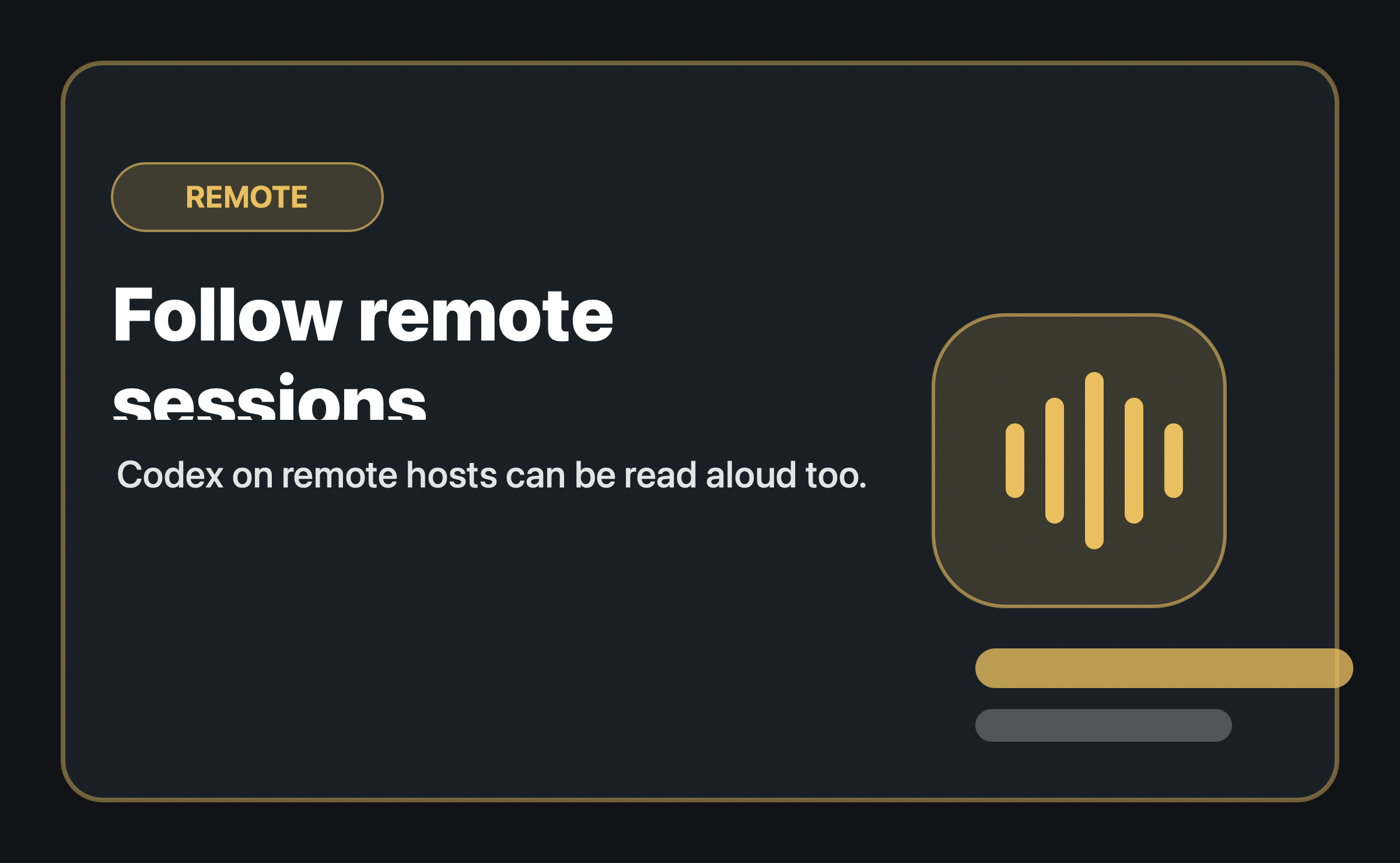 Remote sessions: local and remote Codex sessions